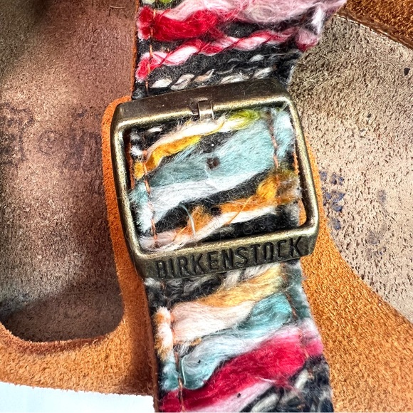 RARE Birkenstock Multicolored Yarn Arizona Sandals Size EU 37 - Picture 9 of 16